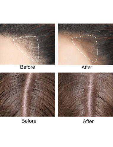 Barra de Polvo para Línea del Cabello Rosardene - Marrón Oscuro, Impermeable y Multiuso