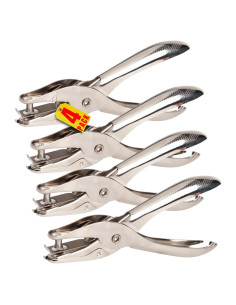 Perforadora de Un Solo Agujero 1EnLaOficina - Paquete de 4