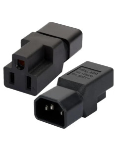 Adaptador de Enchufe ALINNA C14 a NEMA 5-15R - Paquete de 2
