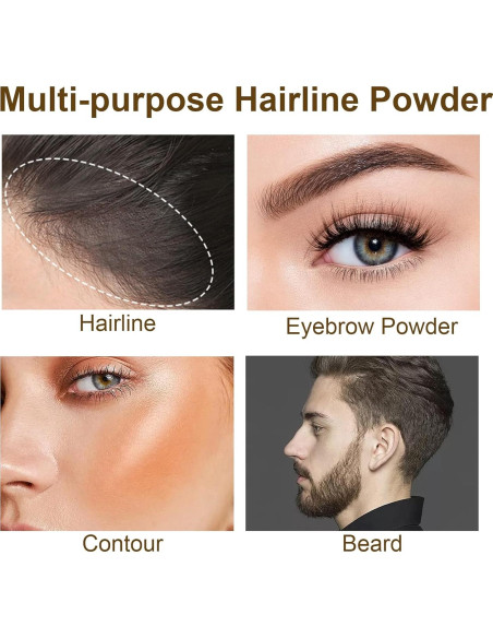 Barra de Polvo para Línea del Cabello Rosardene - Marrón Oscuro, Impermeable y Multiuso Barra de Polvo para Línea del Cabello Rosardene - Marrón Oscuro, Impermeable y Multiuso