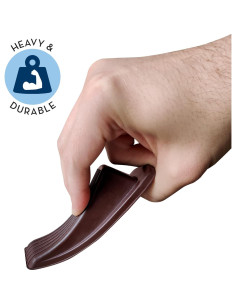 Tope de puerta de goma S&T INC. alta resistencia 4 piezas 2