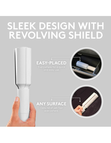 Eliminador de Pelo de Mascotas Flint 4-en-1 - Cepillo y Rodillo