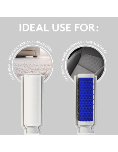 Eliminador de Pelo de Mascotas Flint 4-en-1 - Cepillo y Rodillo