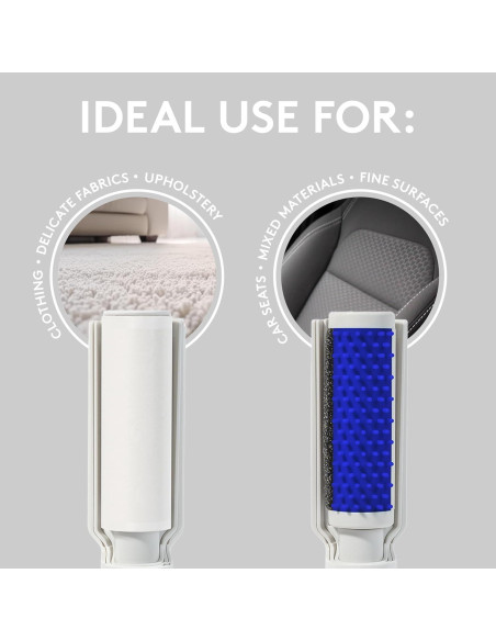 Eliminador de Pelo de Mascotas Flint 4-en-1 - Cepillo y Rodillo