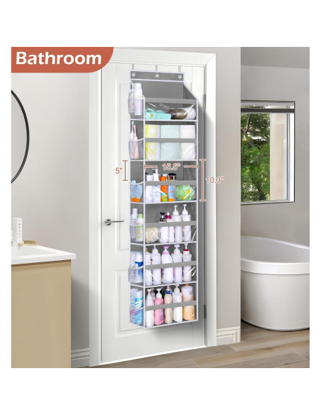 Organizador de Puerta MISSLO 6 Bolsillos Grandes y 12 Laterales