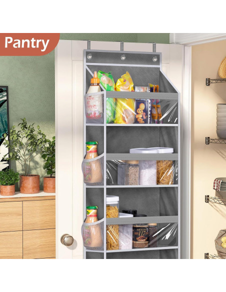 Organizador de Puerta MISSLO 6 Bolsillos Grandes y 12 Laterales