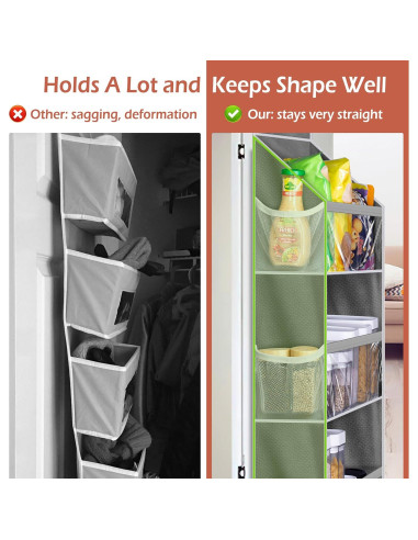 Organizador de Puerta MISSLO 6 Bolsillos Grandes y 12 Laterales