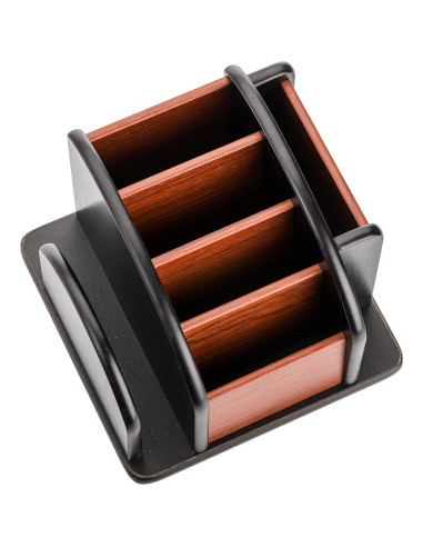 Soporte Giratorio de Madera DEAYOU 6 Compartimentos 360