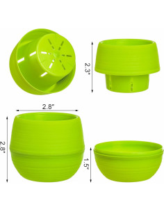 Elsjoy Paquete de 30 Macetas Mini Suculentas 7.62 cm Drenaje 2