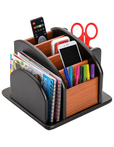 Soporte Giratorio de Madera DEAYOU 6 Compartimentos 360