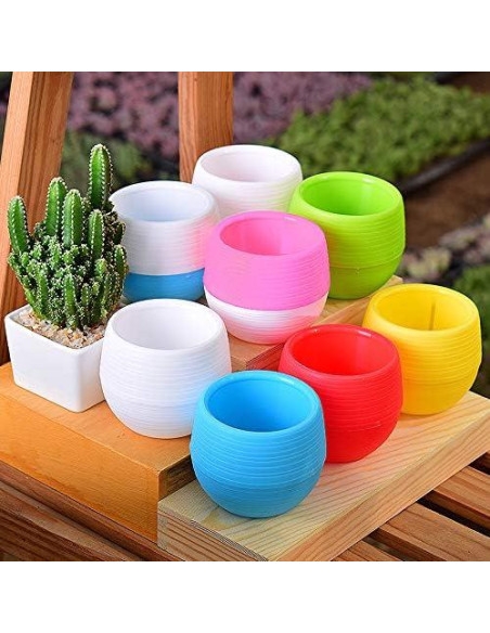 Elsjoy Paquete de 30 Macetas Mini Suculentas 7.62 cm Drenaje