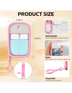 Botellas de Spray Recargables 50ml SDICSN - 2 Piezas Viaje 2