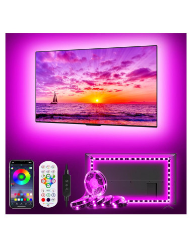 Luces LED HORYLIT 5m para TV 55-70" Multicolor con APP