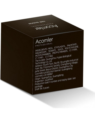 Acomler Polvo Sombra de Raíz 4g - Marrón Oscuro para Cabello
