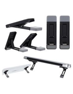 Soporte de Teclado Plegable XLIUAX Negro 3 Niveles Ajustables