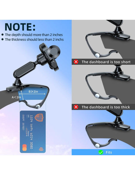 Soporte para Teléfono de Auto Tirmrin Universal 2025 360