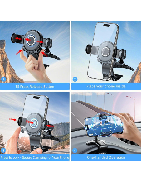 Soporte para Teléfono de Auto Tirmrin Universal 2025 360