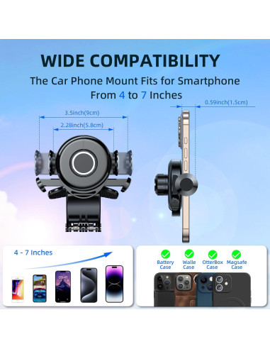 Soporte para Teléfono de Auto Tirmrin Universal 2025 360