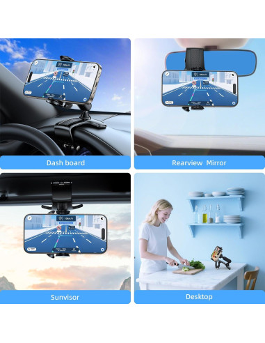 Soporte para Teléfono de Auto Tirmrin Universal 2025 360