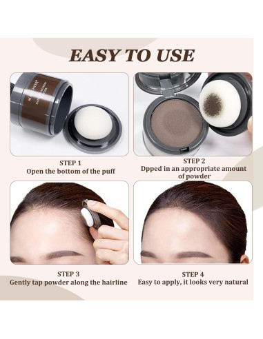 Polvo de Sombra para Línea de Cabello Maycheer - Marrón Oscuro 38.8g