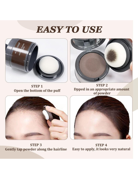 Polvo de Sombra para Línea de Cabello Maycheer - Marrón Oscuro 38.8g