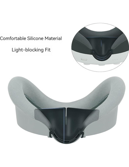 Almohadilla Suave para Nariz VR Quest 3 - 2 PCS Silicona
