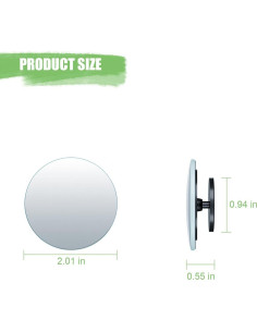 Espejo de Punto Ciego Norkmdi 5.1x2.4cm 2PCS Ajustable 2