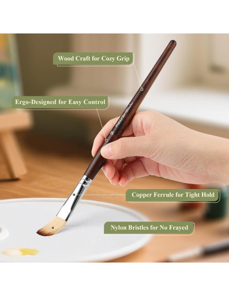 Set de 26 Pinceles REDSHELL para Pintura Acrílica y Acuarela