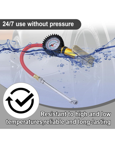 Medidor Digital de Presión de Neumáticos UHANBUT con Inflador 50cm