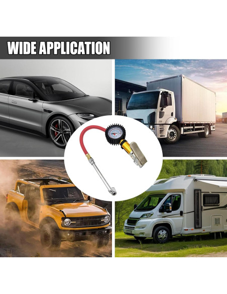 Medidor Digital de Presión de Neumáticos UHANBUT con Inflador 50cm