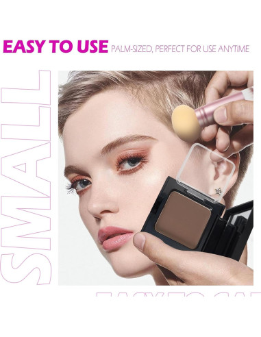 Polvo Retoque Raíces Acomler Marrón Medio 0.12kg - Cobertura Cabello Gris