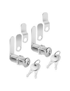 Cerraduras de Gabinete Bates con Llave - Paquete de 2, 3.81 cm