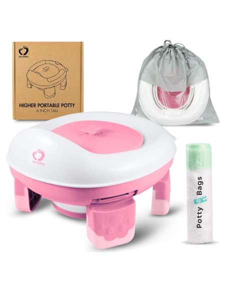 Inodoro Portátil para Niños Joa Baby Rosa 15.24 cm Antideslizante Inodoro Portátil para Niños Joa Baby Rosa 15.24 cm Antideslizante