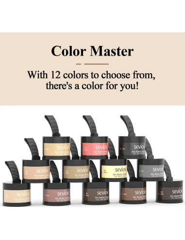 Polvo Retoque Raíces Cabello Sevich 4g Marrón Medio