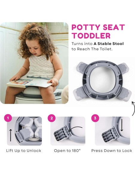 Inodoro Portátil para Niños Joa Baby Rosa 15.24 cm Antideslizante Inodoro Portátil para Niños Joa Baby Rosa 15.24 cm Antideslizante