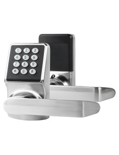 Cerradura Digital Sin Llave ZEVAWAY Serie EO1 Niquel Satinado