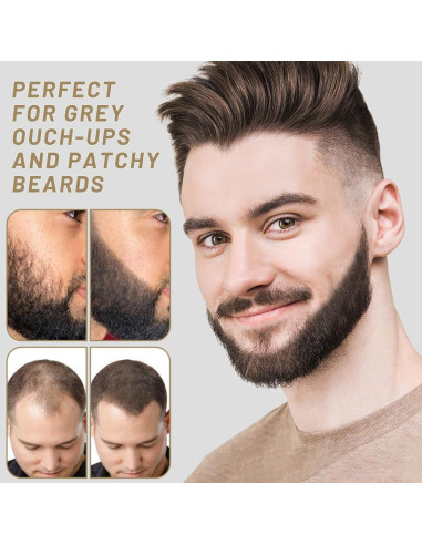 Polvo Retoque Raíces VOLLUCK Marrón Oscuro 3.98g - Cubre Cabello Gris