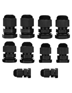 Conector de Cable Nylon Impermeable Ajustable 3-13mm - Paquete de 10