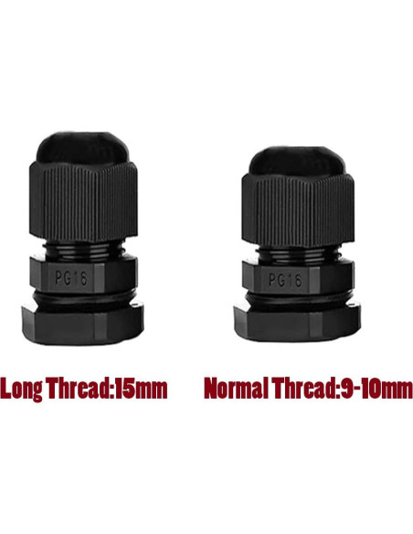 Conector de Cable Nylon Impermeable Ajustable 3-13mm - Paquete de 10