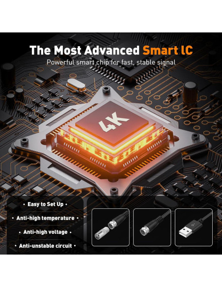 Antena de TV Digital HD KLOMIER 901 km Amplificador 4K