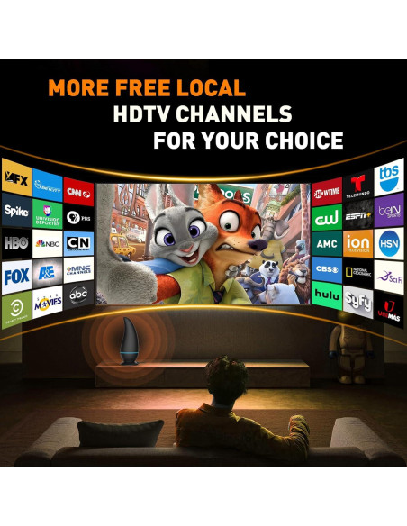 Antena de TV Digital HD KLOMIER 901 km Amplificador 4K