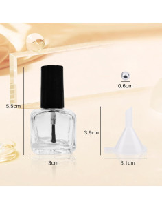 Botellas Vacías de Esmalte de Uñas NIIIYTYB 5ML 2 Piezas 2