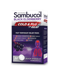Tabletas de Alivio para Resfriados Sambucol - 30 Unidades