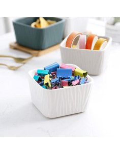 Soporte para Clips de Papel TANZOIJI Cerámica Esmaltada 9.8x9.8x5.6cm 2