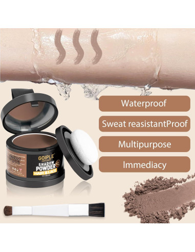 Polvo Cubridor de Raíces Lockmio - Marrón Medio, 2 Piezas