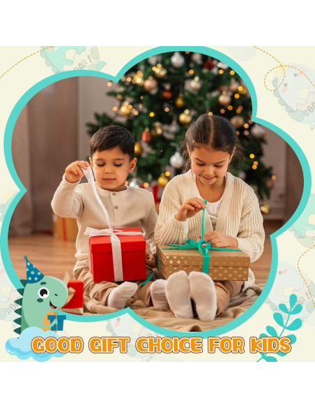 6 Mini Cepillos de Cabello Dinosaurio Verde y Azul para Niños