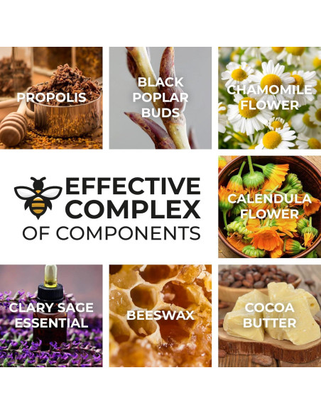 Supositorios Orgánicos de Propóleos New Time - Alivio Hemorroides 10 Unidades