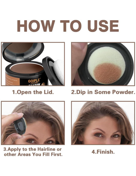 Polvo Cubridor de Raíces Lockmio - Marrón Medio, 2 Piezas