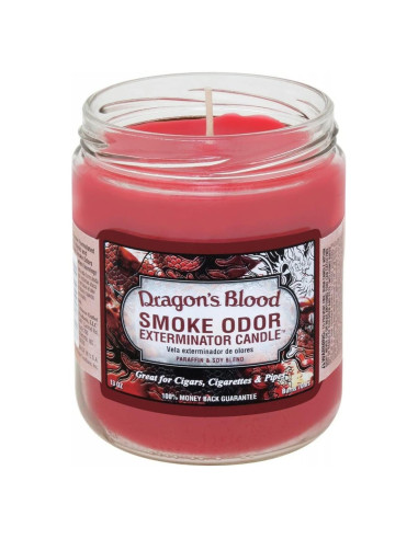 Juego de 3 Velas Exterminador de Olores a Humo 368 g Sangre de Dragón