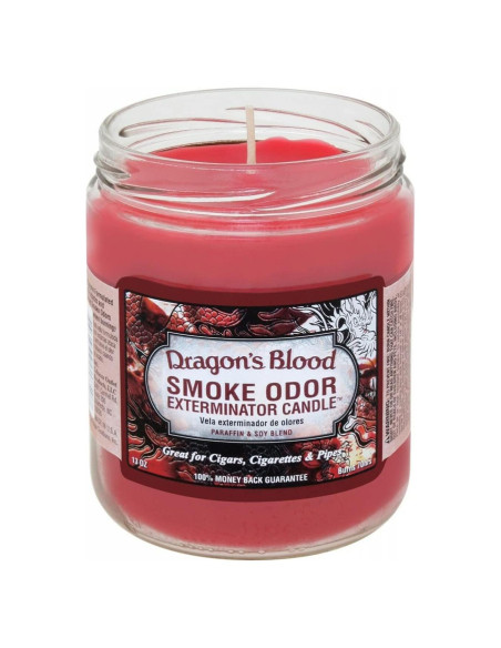 Juego de 3 Velas Exterminador de Olores a Humo 368 g Sangre de Dragón